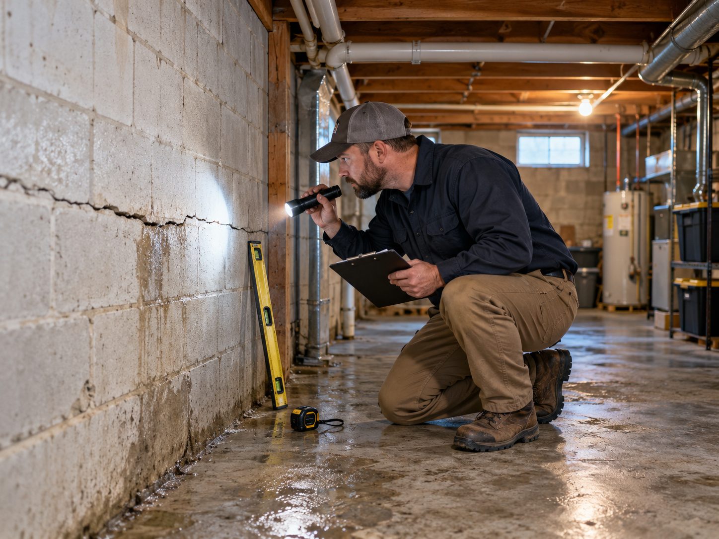 Interior Drainage Installation
